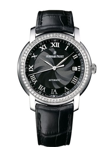 Audemars Piguet Jules Audemars Selfwinding White Gold / Diamond / Black 15140BC.ZZ.A002CR.03