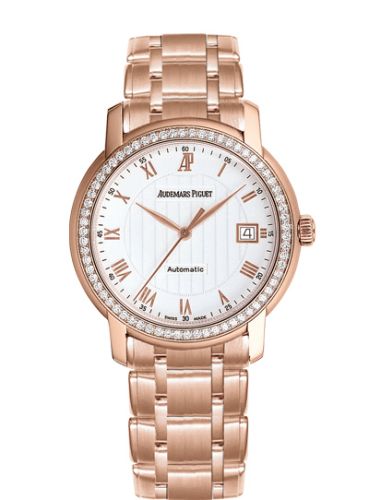 Audemars Piguet Jules Audemars Self-Winding Pink Gold / Diamond / Silver / Bracelet 15158OR.ZZ.1229OR.01