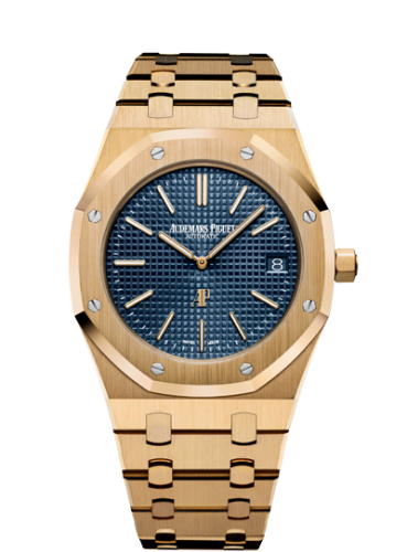 Audemars Piguet Royal Oak Extra-Thin Yellow Gold / Blue 15202BA.OO.1240BA.01