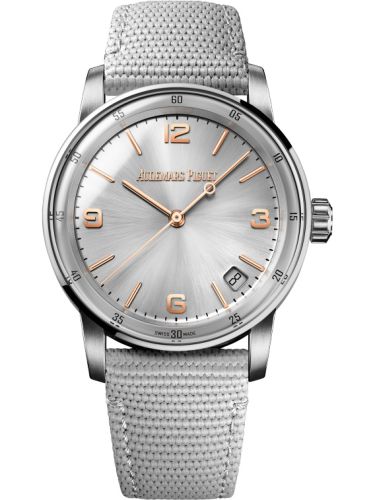 Audemars Piguet CODE 11.59 Automatic White Gold / Pink Gold / Silver / Fabric 15210CR.OO.A008KB.01