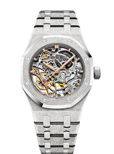 Audemars Piguet Royal Oak 41 Double Balance Wheel Openworked Frosted White Gold 15407BC.GG.1224BC.01