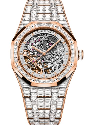Audemars Piguet Royal Oak 41 Double Balance Wheel Openworked Pink Gold / Baguette 15417OR.ZZ.1267OR.01