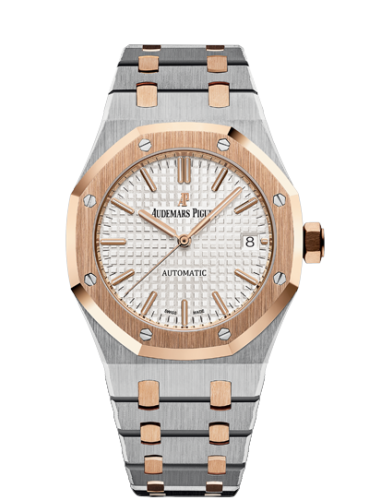 Audemars Piguet Royal Oak 15450 Selfwinding Stainless Steel / Pink Gold / Silver 15450SR.OO.1256SR.01
