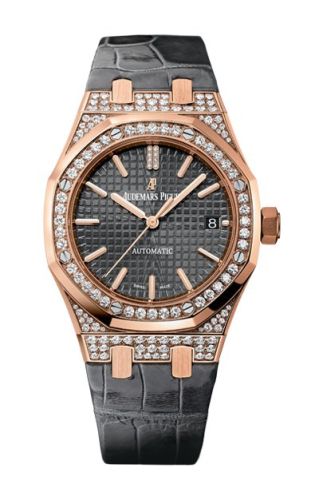 Audemars Piguet Royal Oak 15452 Selfwinding Pink Gold / Slate / Strap 15452OR.ZZ.D003CR.01