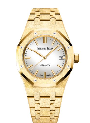Audemars Piguet Royal Oak 15454 Selfwinding Frosted Yellow Gold / Silver 15454BA.GG.1259BA.02