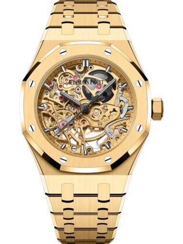 Audemars Piguet Royal Oak 37 Double Balance Wheel Openworked Yellow Gold 15467BA.OO.1256BA.01