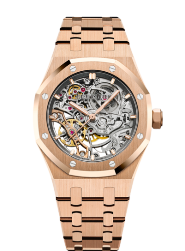 Audemars Piguet Royal Oak 37 Double Balance Wheel Openworked Pink Gold 15467OR.OO.1256OR.01
