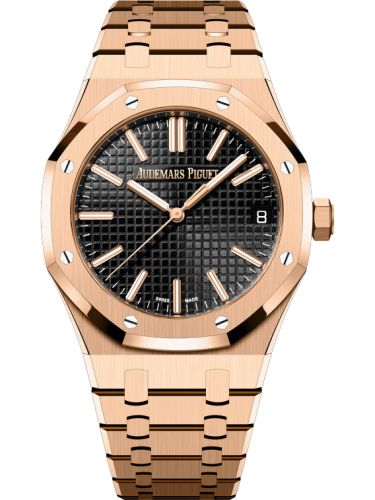 Audemars Piguet Royal Oak Selfwinding 41 Pink Gold / Black / 50th Anniversary 15510OR.OO.1320OR.02