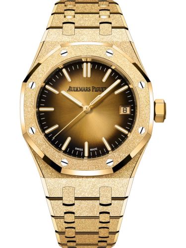 Audemars Piguet Royal Oak Selfwinding 37 Frosted Yellow Gold / Smoked Champagne 15550BA.GG.1356BA.01