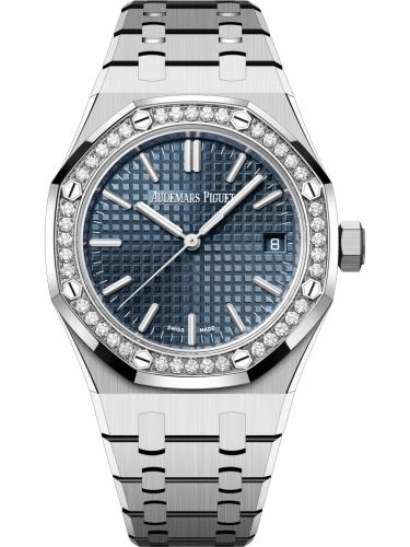 Audemars Piguet Royal Oak Selfwinding 37 Stainless Steel - Diamond / Blue / 50th Anniversary 15551ST.ZZ.1356ST.02