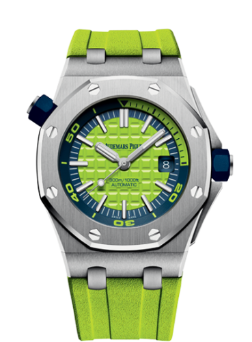 Audemars Piguet Royal Oak Offshore Diver Stainless Steel / Green 15710ST.OO.A038CA.01