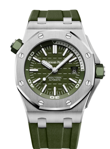 Audemars Piguet Royal Oak Offshore Diver Stainless Steel / Khaki 15710ST.OO.A052CA.01
