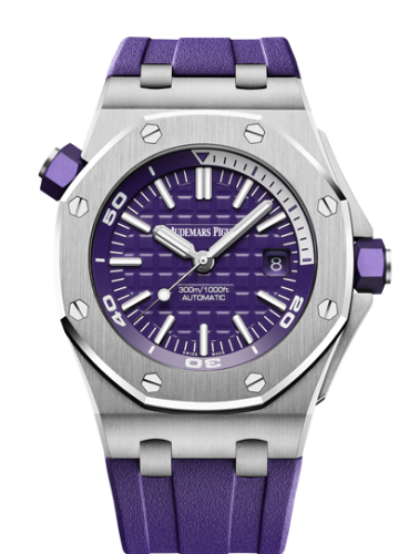 Audemars Piguet Royal Oak Offshore Diver Stainless Steel / Purple 15710ST.OO.A077CA.01