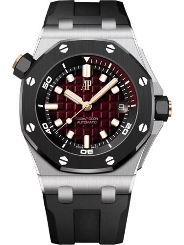 Audemars Piguet Royal Oak Offshore Diver White Gold / Smoked Red 15720CN.OO.A002CA.02