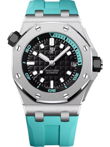 Audemars Piguet Royal Oak Offshore Diver Stainless Steel / Black - Turquoise 15720ST.OO.A355CA.01