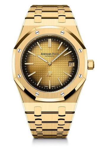 Audemars Piguet Royal Oak Extra-Thin Yellow Gold / Champagne / 50th Anniversary 16202BA.OO.1240BA.01