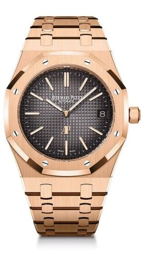 Audemars Piguet Royal Oak Extra-Thin Pink Gold / Grey / 50th Anniversary 16202OR.OO.1240OR.01