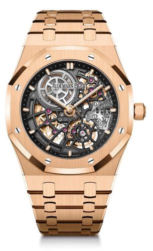 Audemars Piguet Royal Oak Extra-Thin Openworked Pink Gold / 50th Anniversary 16204OR.OO.1240OR.01