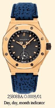 Audemars Piguet Royal Oak OffShore 25808 Full Calendar Yellow Gold / Blue 25808BA.O.0009/01