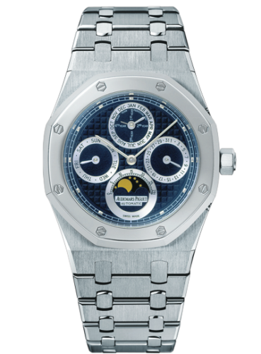 Audemars Piguet Royal Oak Perpetual Calendar Stainless Steel / Platinum / Dark Blue 25820SP.OO.0944SP.02