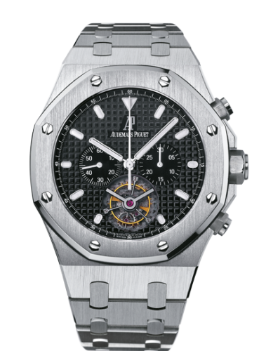 Audemars Piguet Royal Oak Tourbillon Chronograph Stainless Steel / Black / Bracelet 25977ST.OO.1205ST.02