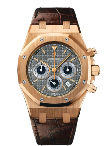 Audemars Piguet Royal Oak 26022 Chronograph Pink Gold / Brown / Strap 26022OR.OO.D098CR.02