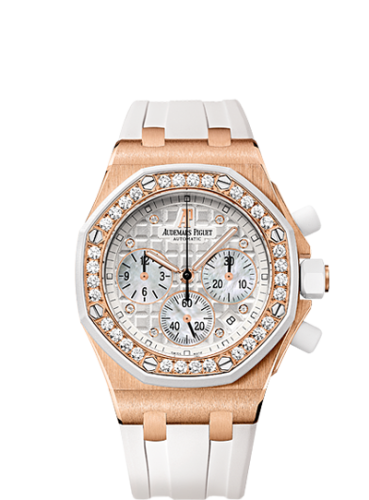 Audemars Piguet Royal Oak OffShore 26048 Lady Chronograph Pink Gold / White 26048OK.ZZ.D010CA.01
