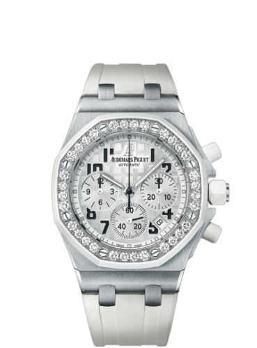 Audemars Piguet Royal Oak OffShore 26048 Lady Chronograph Stainless Steel / White 26048SK.ZZ.D010CA.01
