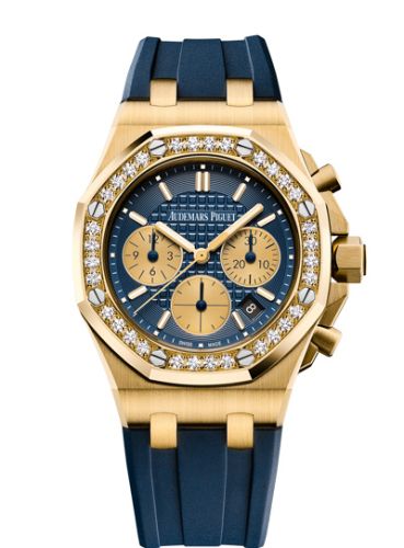 Audemars Piguet Royal Oak OffShore 26231 Lady Chronograph Yellow Gold / Blue / Diamond 26231BA.ZZ.D027CA.01