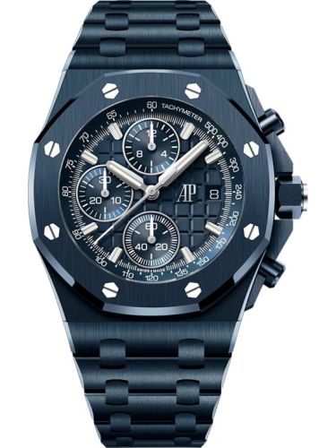 Audemars Piguet Royal Oak Offshore Blue Nuit, Nuage 50 Ceramic / Blue / Bracelet 26238CD.OO.1300CD.01