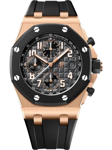 Audemars Piguet Royal Oak Offshore Pink Gold - Rubberclad / Black / Bracelet 26238OK.OO.A002CA.01