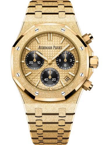 Audemars Piguet Royal Oak Chronograph 41 Frosted Yellow Gold / Champagne / Japan 26240BA.GG.1324BA.01