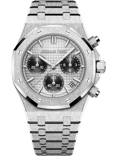 Audemars Piguet Royal Oak Chronograph 41 Frosted White Gold / Grey / Japan 26240BC.GG.1324BC.01