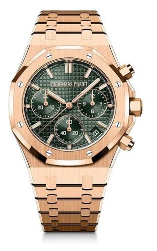Audemars Piguet Royal Oak Chronograph 41 Pink Gold / Green / 50th Anniversary 26240OR.OO.1320OR.04