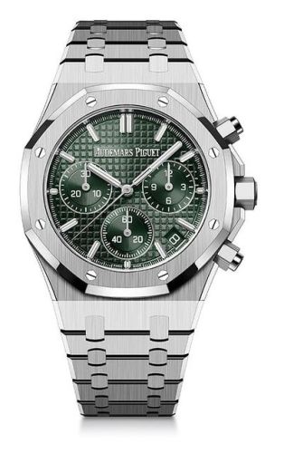 Audemars Piguet Royal Oak Chronograph 41 Stainless Steel / Green / 50th Anniversary 26240ST.OO.1320ST.04