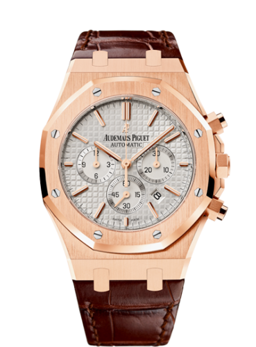 Audemars Piguet Royal Oak Chronograph 41 Pink Gold / Silver / Strap 26320OR.OO.D088CR.01
