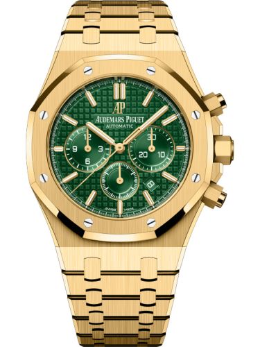 Audemars Piguet Royal Oak Chronograph 41 Yellow Gold / Green / Bracelet 26331BA.OO.1220BA.02