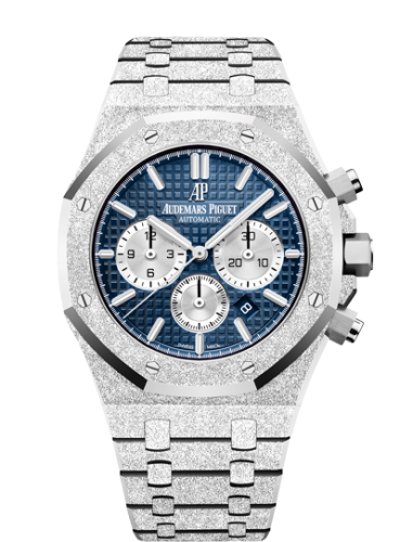 Audemars Piguet Royal Oak 41 Chronograph Frosted White Gold / Blue 26331BC.GG.1224BC.02