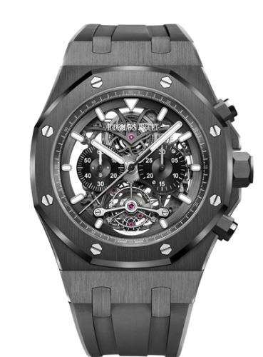 Audemars Piguet Royal Oak 26343 Tourbillon Chronograph Openworked Ceramic / Rubber 26343CE.OO.D002CA.01