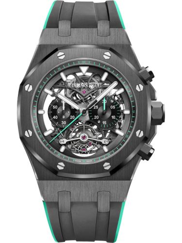 Audemars Piguet Royal Oak Tourbillon Chronograph Openworked Ceramic / Green 26343CE.OO.D002CA.03