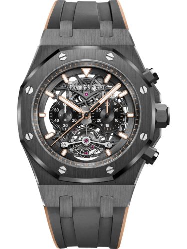 Audemars Piguet Royal Oak Tourbillon Chronograph Openworked Ceramic / Pink Gold 26343CE.OO.D002CA.04