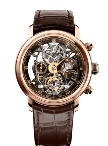 Audemars Piguet Jules Audemars 26346 Tourbillon Chronograph Openworked Pink Gold 26346OR.OO.D088CR.01