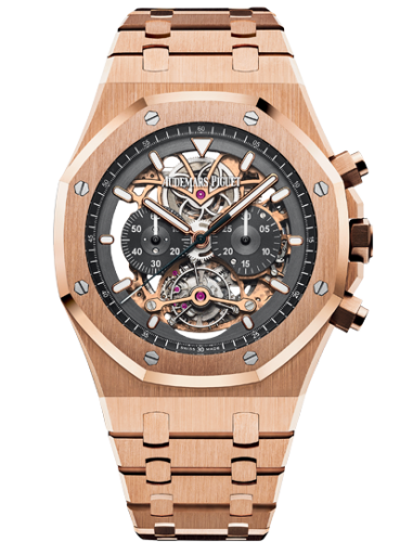 Audemars Piguet Royal Oak Tourbillon Chronograph Openworked Pink Gold / Bracelet 26347OR.OO.1205OR.01