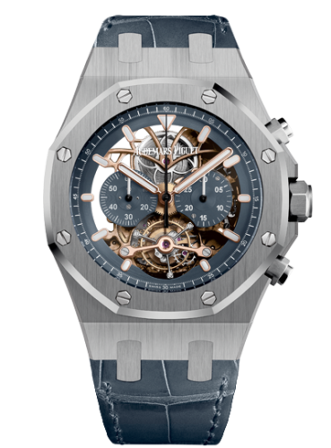 Audemars Piguet Royal Oak Tourbillon Chronograph Openworked Platinum 26347PT.OO.D315CR.01
