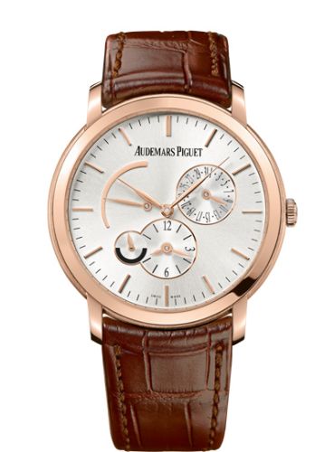 Audemars Piguet Jules Audemars 26380 Dual Time Pink Gold / Silver 26380OR.OO.D088CR.01