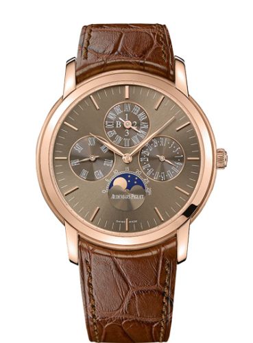Audemars Piguet Jules Audemars 26390 Perpetual Calendar Pink Gold / Brown 26390OR.OO.D093CR.01