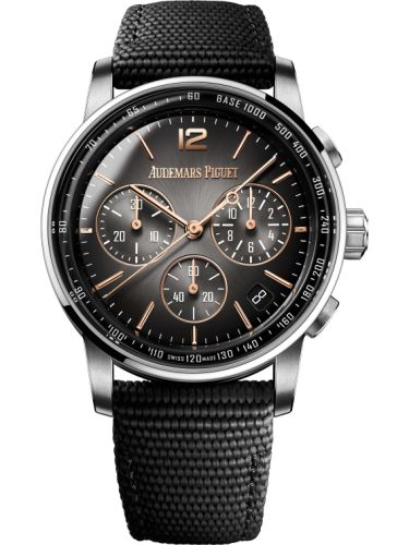 Audemars Piguet CODE 11.59 Chronograph Selfwinding White Gold / Rose Gold / Grey / Fabric 26393CR.OO.A002KB.01