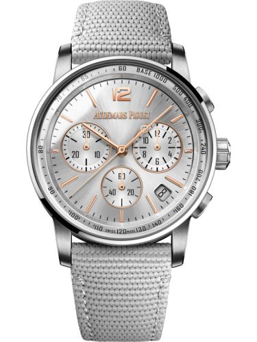 Audemars Piguet CODE 11.59 Chronograph Selfwinding White Gold / Rose Gold / Silver / Fabric 26393CR.OO.A008KB.01