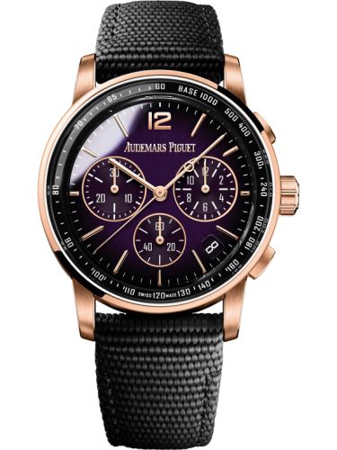 Audemars Piguet CODE 11.59 Chronograph Selfwinding Pink Gold / Purple / Fabric 26393OR.OO.A002KB.02