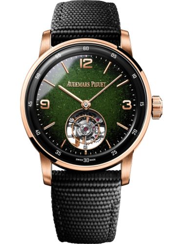 Audemars Piguet CODE 11.59 Tourbillon Selfwinding Ceramic - Pink Gold / Green Aventurine 26396NR.OO.D002KB.01